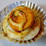 お弁当　❤ゆで卵のマヨカレー焼き❤